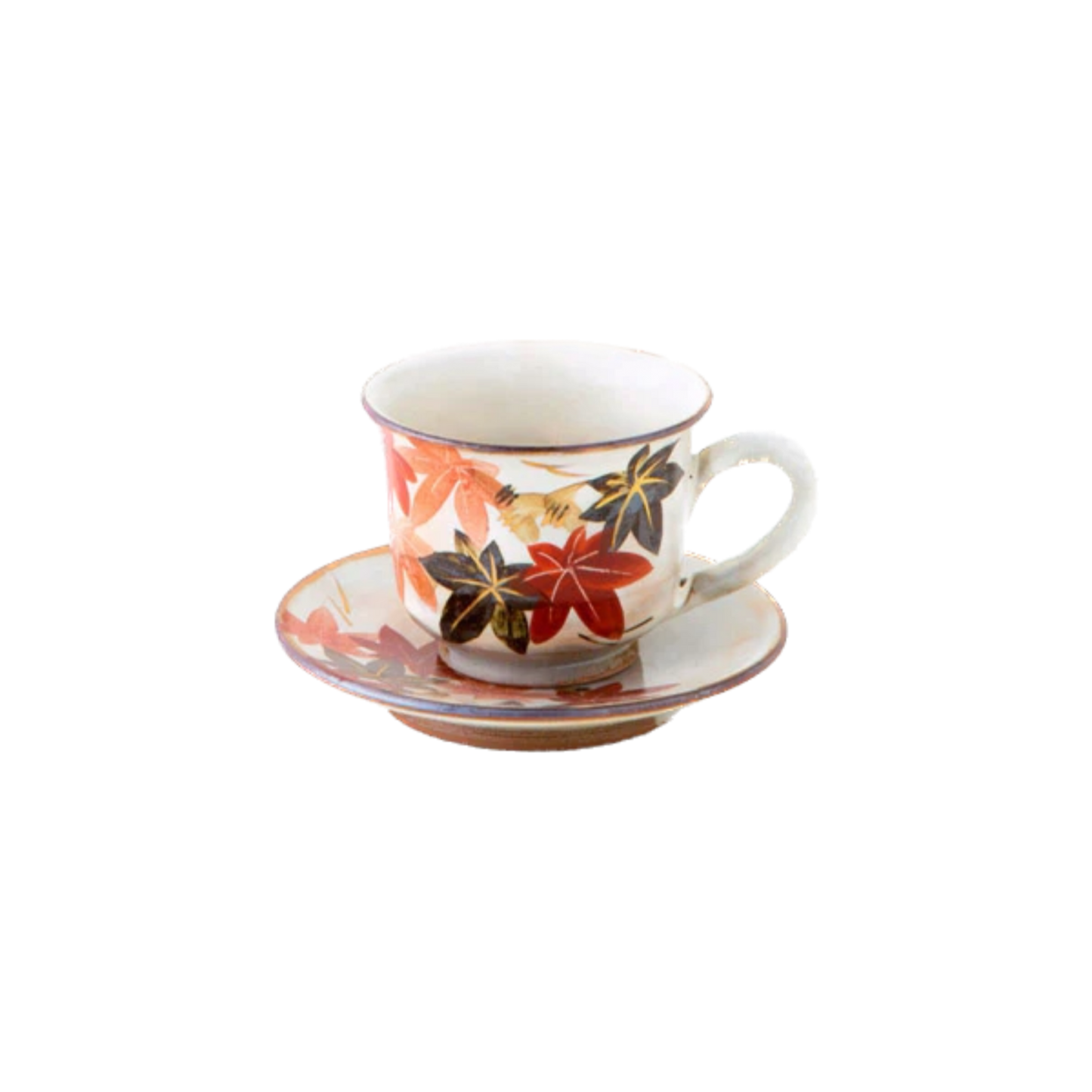 Cup & Saucer Set - Autumn leaves