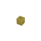 Incense Holder - Cube Gold Small