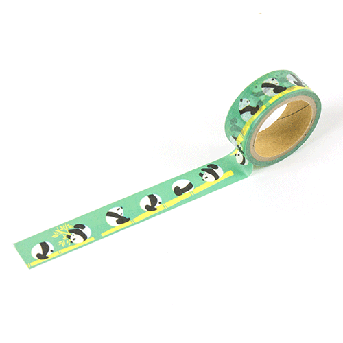 Masking Tape - Rolling Panda Green