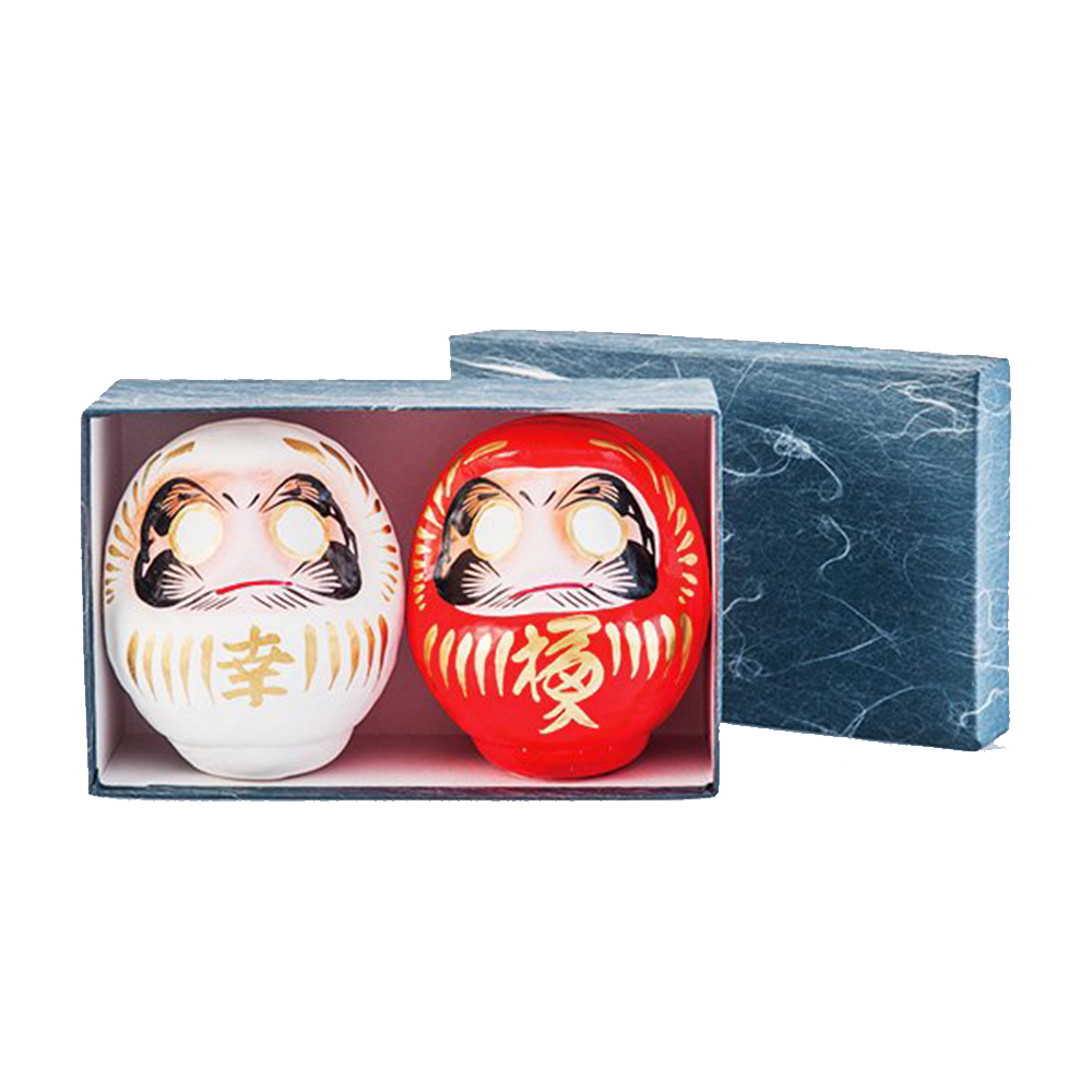 A Pair of Daruma 9cm