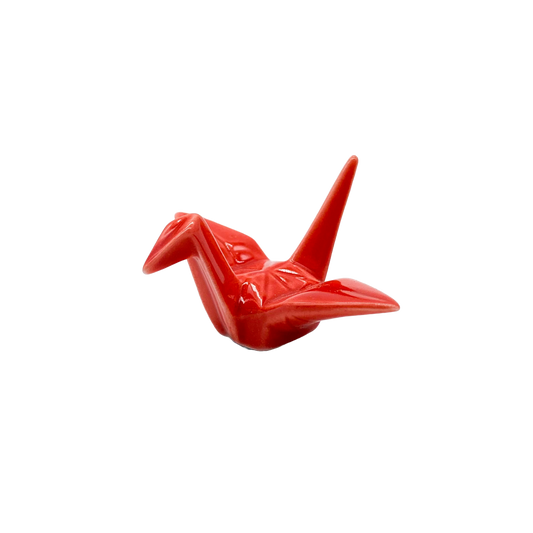 Chopstick Holder - Crane Red