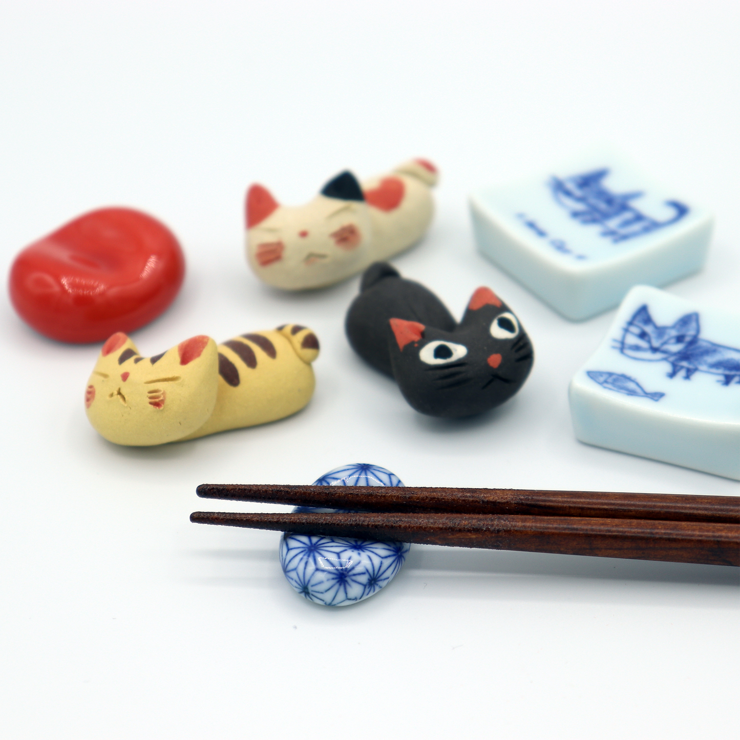 Chopstick Holder - Black Cat