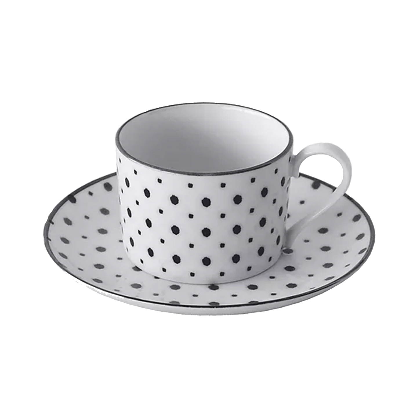 Coffee Cup and Saucer - Mameshibori Dots