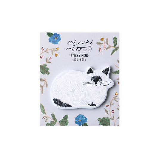 Die Cut Sticky Notes - Cat Purple