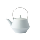 Earthenware Teapot Frustum with Brass Handle