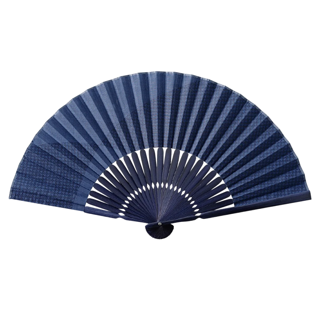 Folding Fan - Chidori Navy