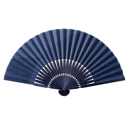 Folding Fan - Chidori Navy