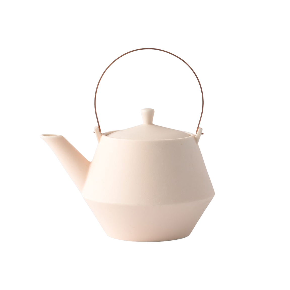 Earthenware Teapot Frustum - Bisque Style