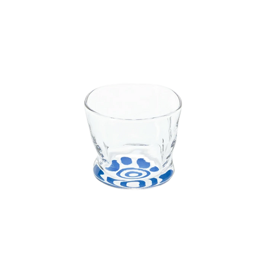 Glass Sake Cup Cat Paw Pattern
