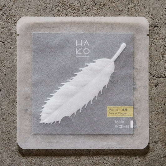 HAKO Paper Leaf Incense (Winter) - Sweet Ginger