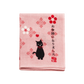 Hamamonyo Hitokoto Tenugui Handkerchief - Thank You Cat (Pink)