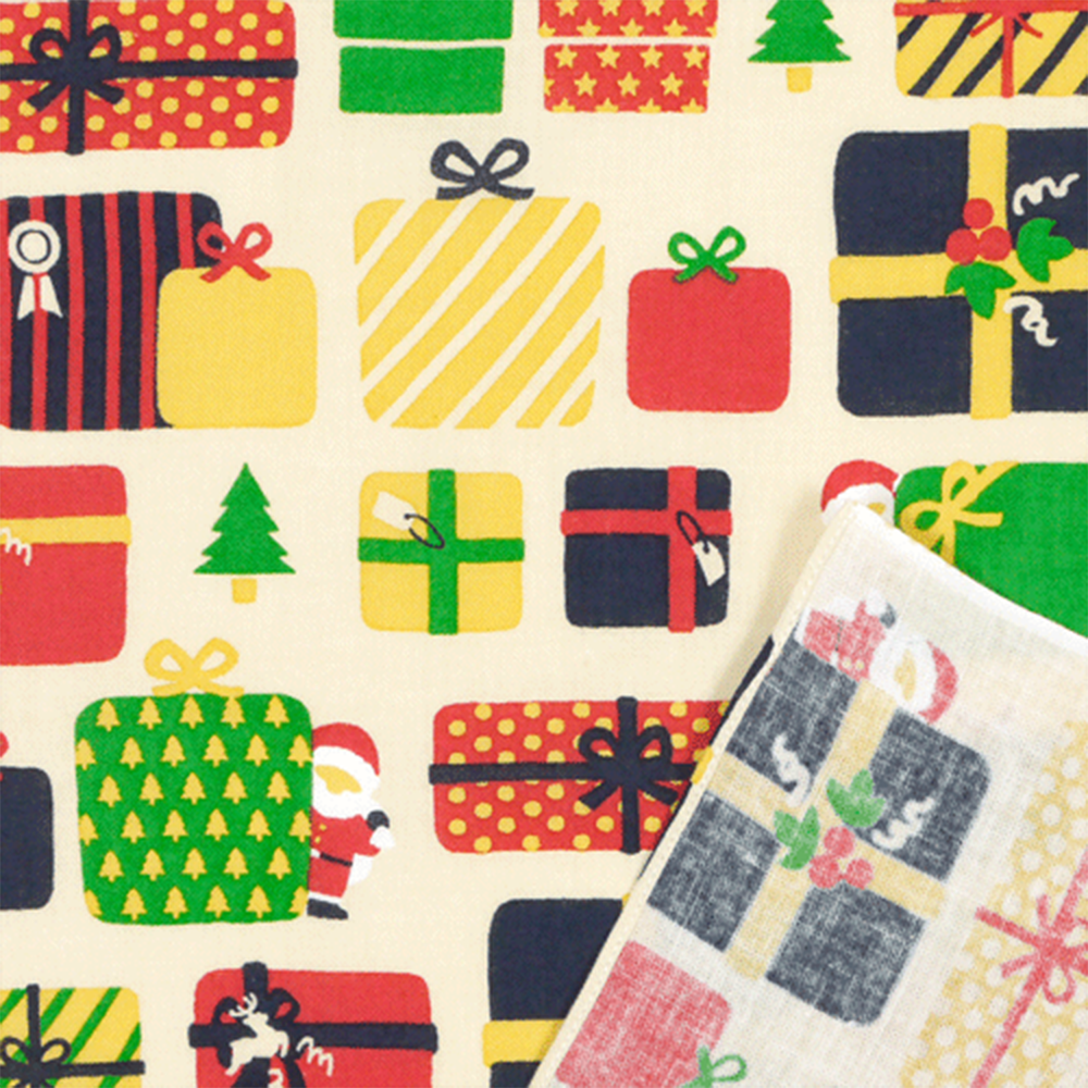 Hamamonyo Tenugui Handkerchief - Santa's Gift