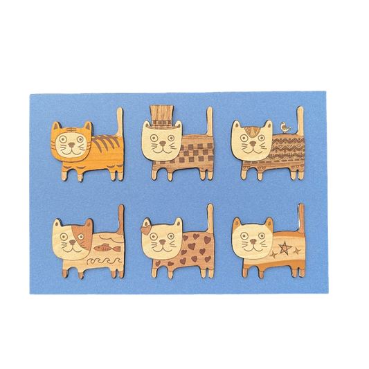 Kiharie Wooden Art Kit - Cat Carnival