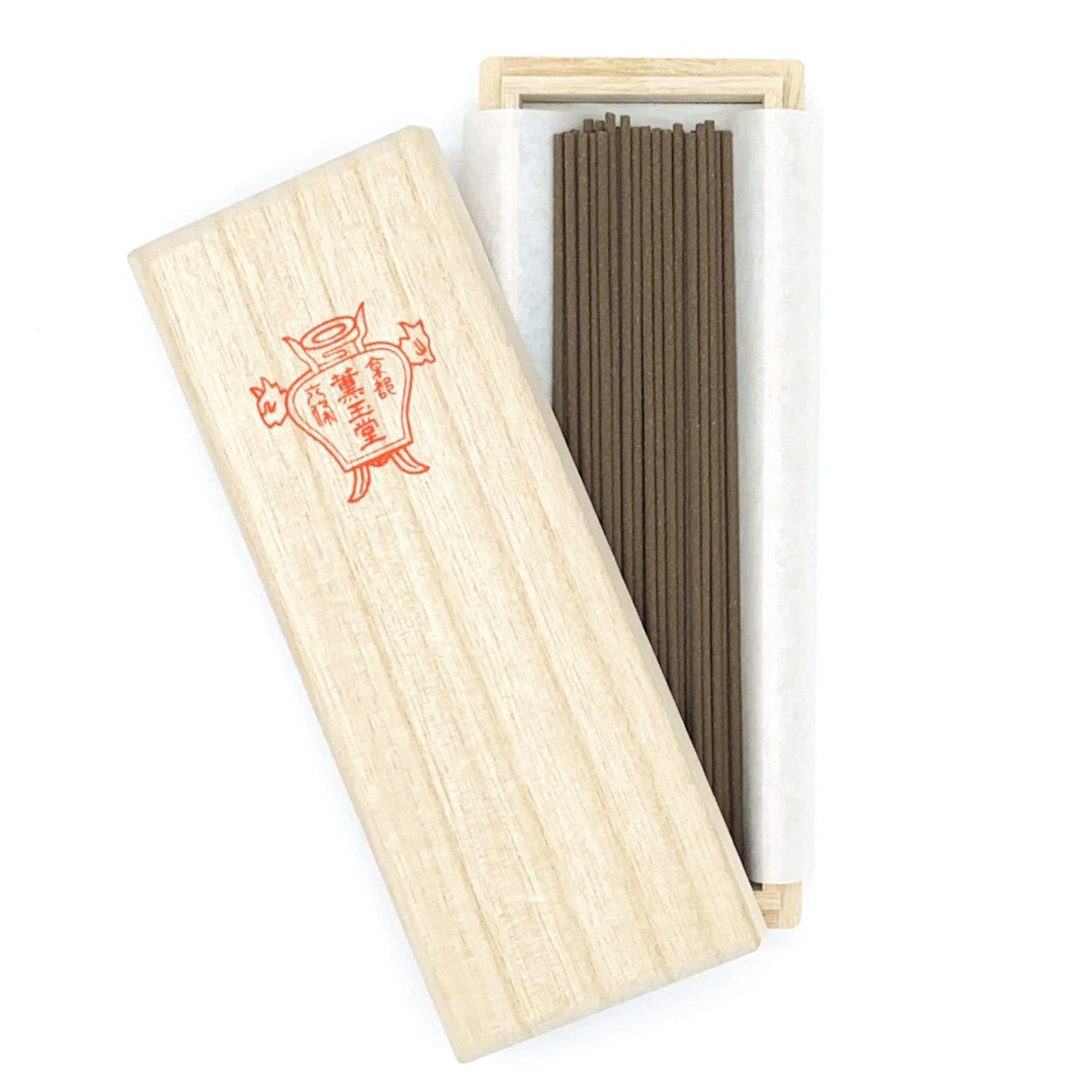 Kungyokudo Incense Sticks in Pawlonia Wooden Box - Agarwood