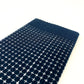 Sashiko Tea Towel 34x34cm - Gridded Pattern Cloth (Navy)