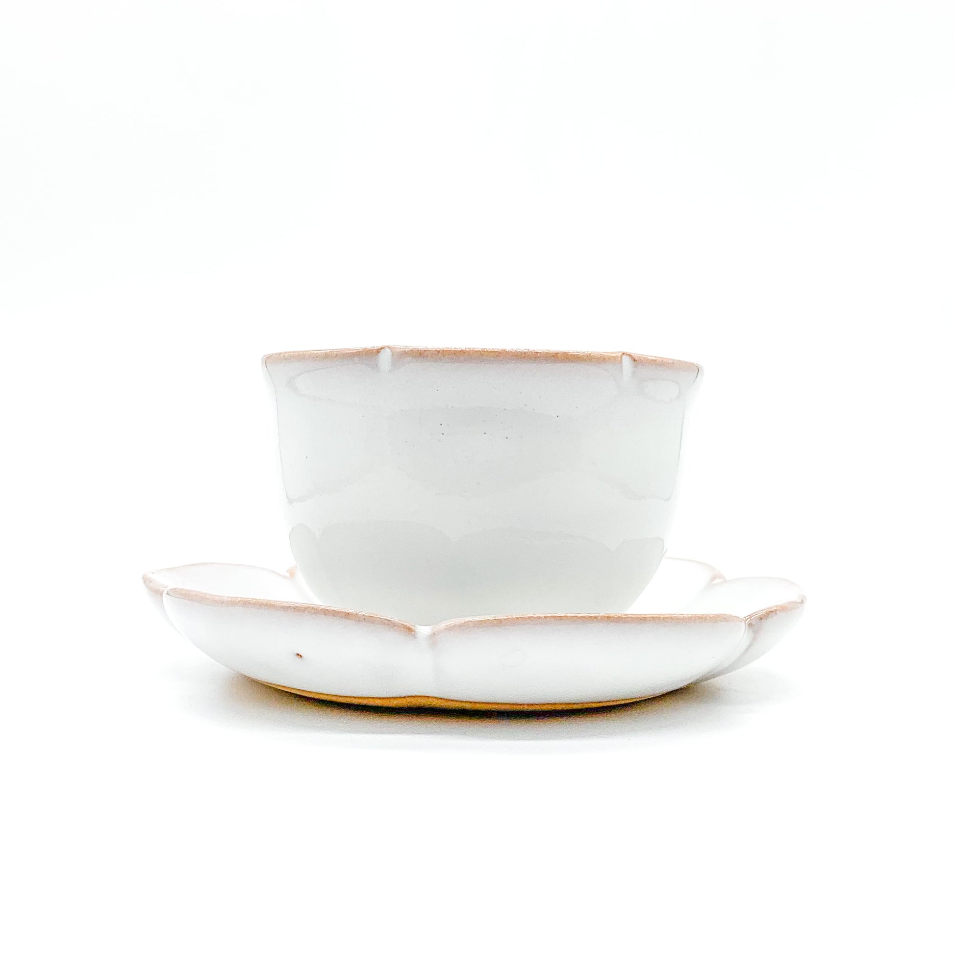 Flower Shaped Cup & Saucer (Set of Two)