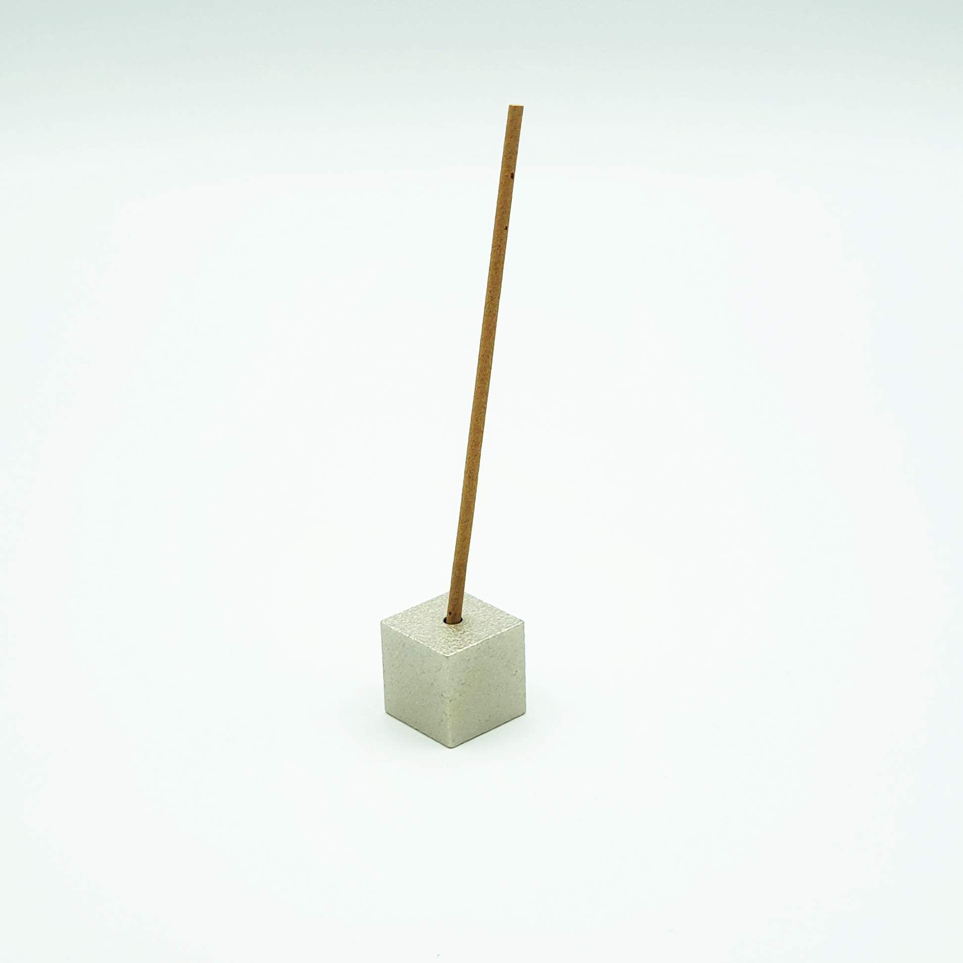 Incense Holder - Cube Silver Large