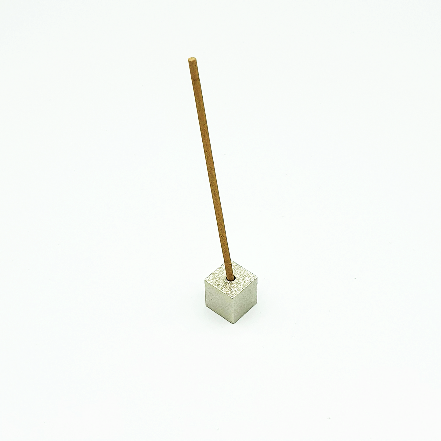 Incense Holder - Cube Silver Small