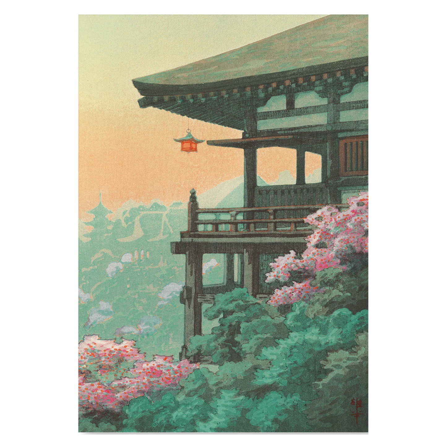 Japanese Art Print - Kiyomizu Temple (1930)