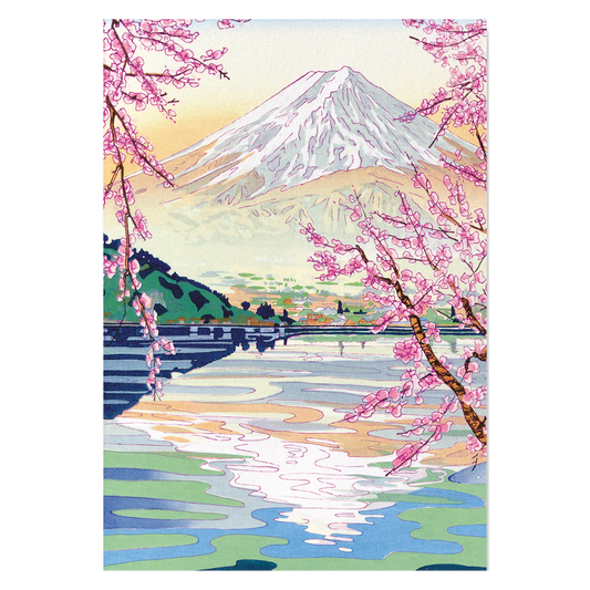 Japanese Art Print - Mount Fuji in the Spring