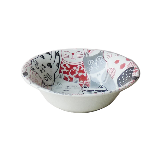 Large Bowl - Cat Red Ø16.5 x H5 cm