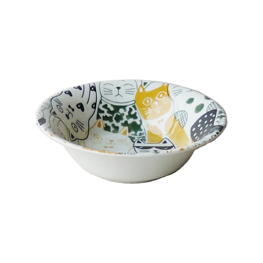 Large Bowl - Cat Yellow Ø16.5 x H5 cm