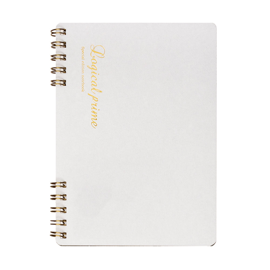 Logical Prime Notebook - White (Plain) - A6
