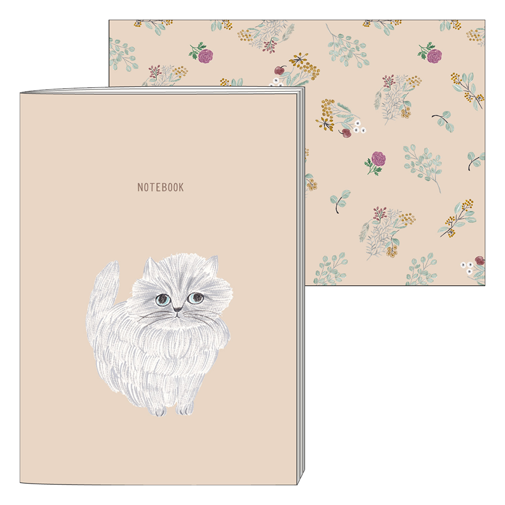 Notebook A5 - Cat Beige