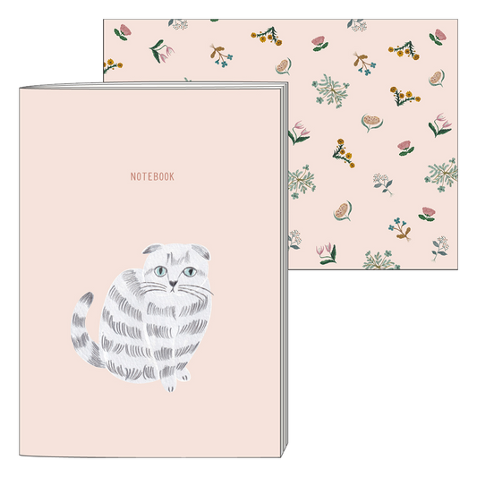 Notebook A5 - Cat Pink