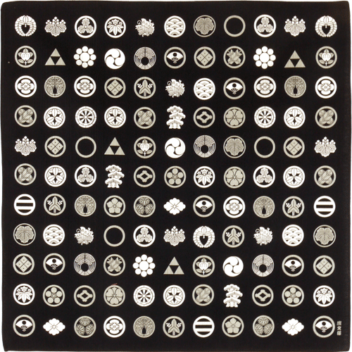 Small Furoshiki -  Pattern - Black