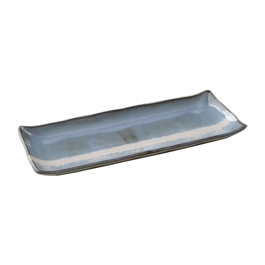 Rectangular Platter - Blue Shades