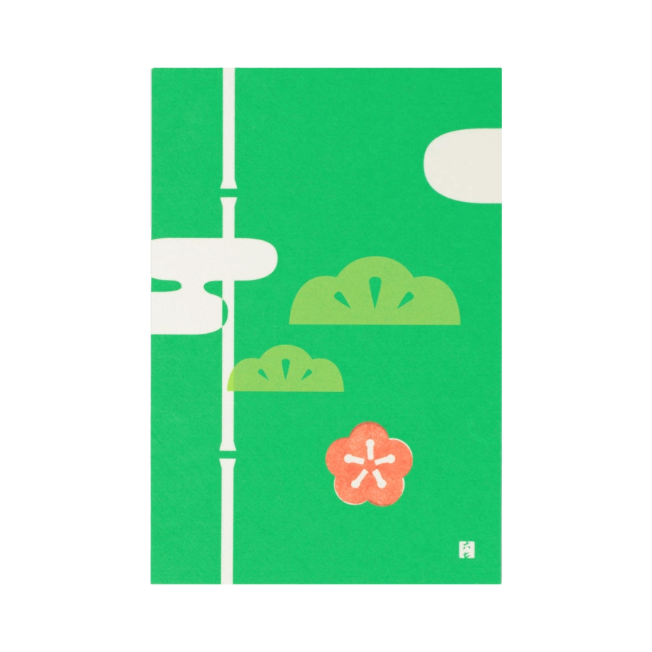 Postcard - Pine, Bamboo and Plum Blossom