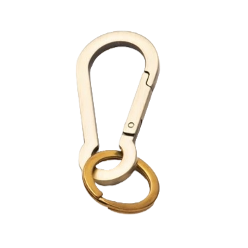 Made in Japan Carabiner Key Ring Square Frame Gold