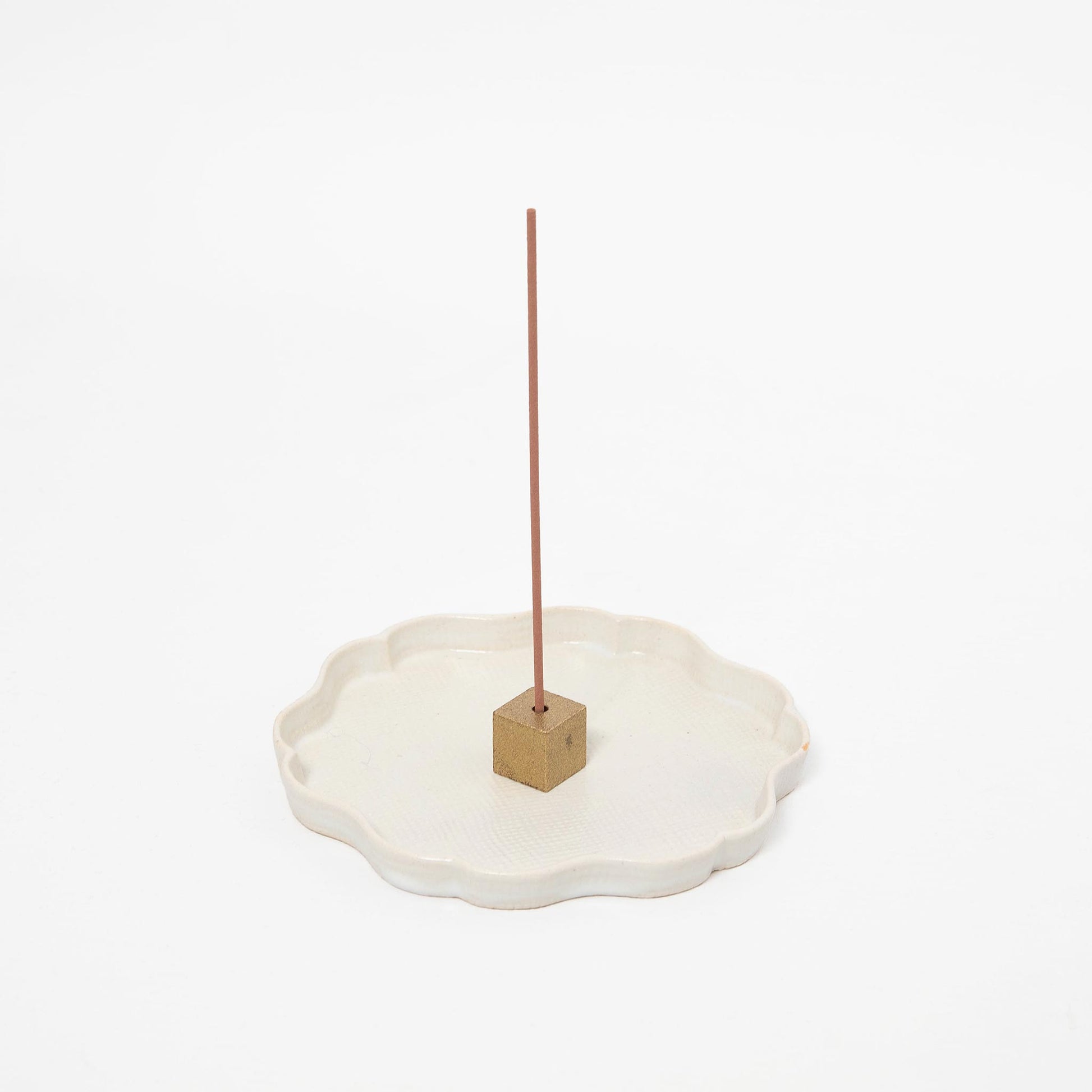 Incense Holder - Cube Gold Small