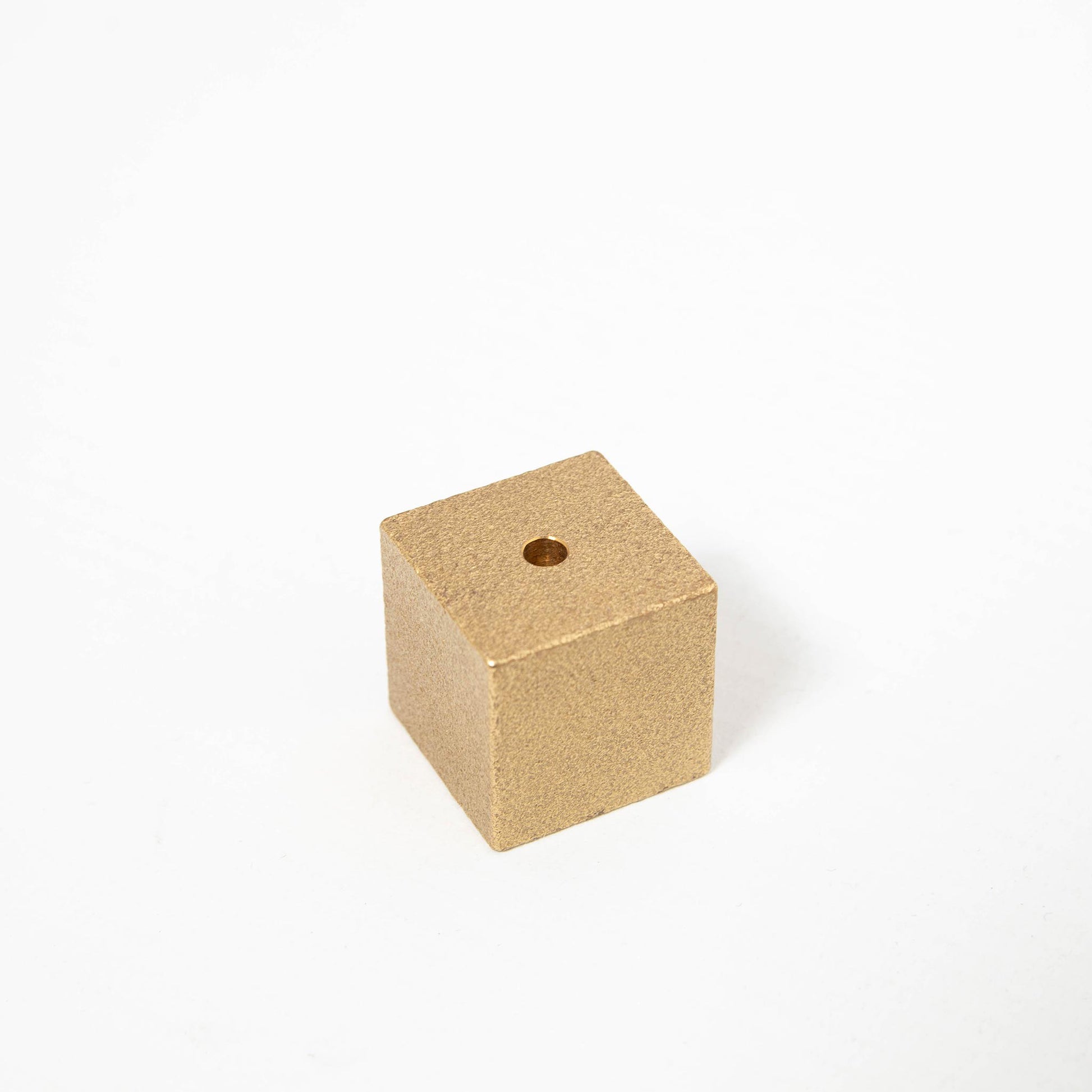 Incense Holder - Cube Gold Large