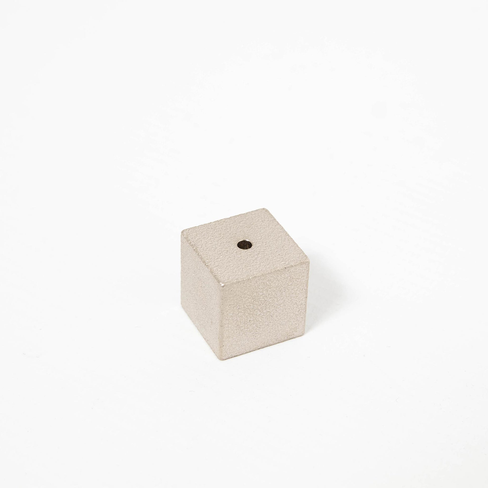 Incense Holder - Cube Silver Large