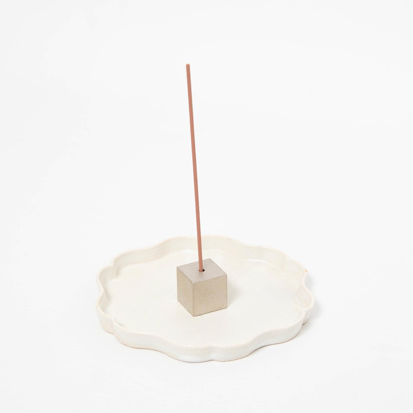 Incense Holder - Cube Silver Large