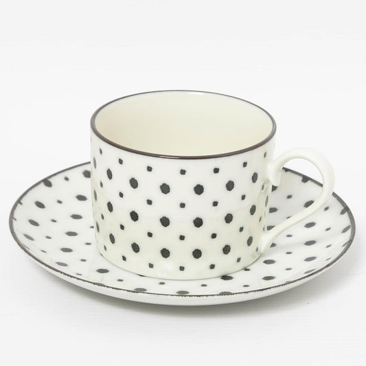 Coffee Cup and Saucer Komon Mameshibori Dots