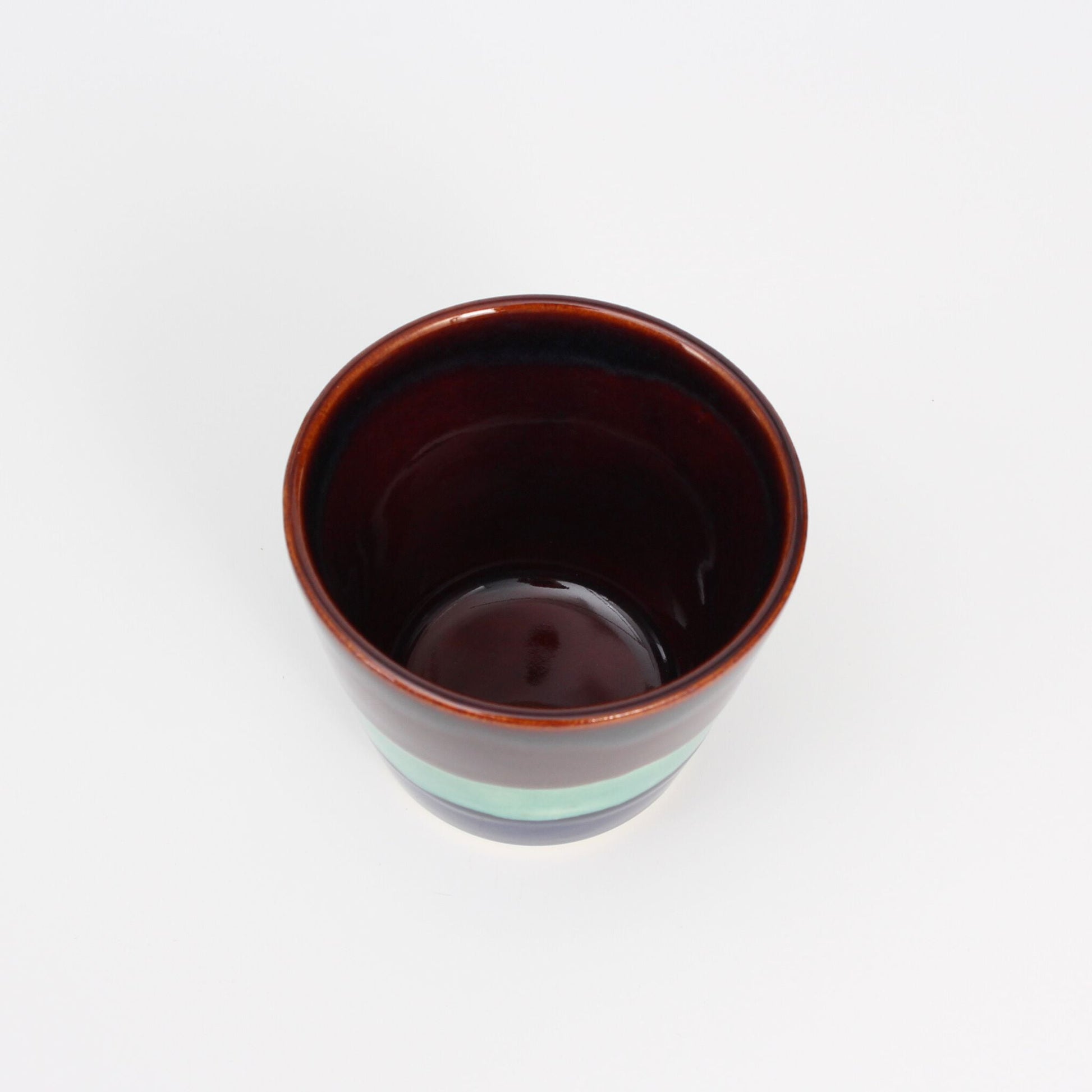 Tea Cup Brown/Green/Blue