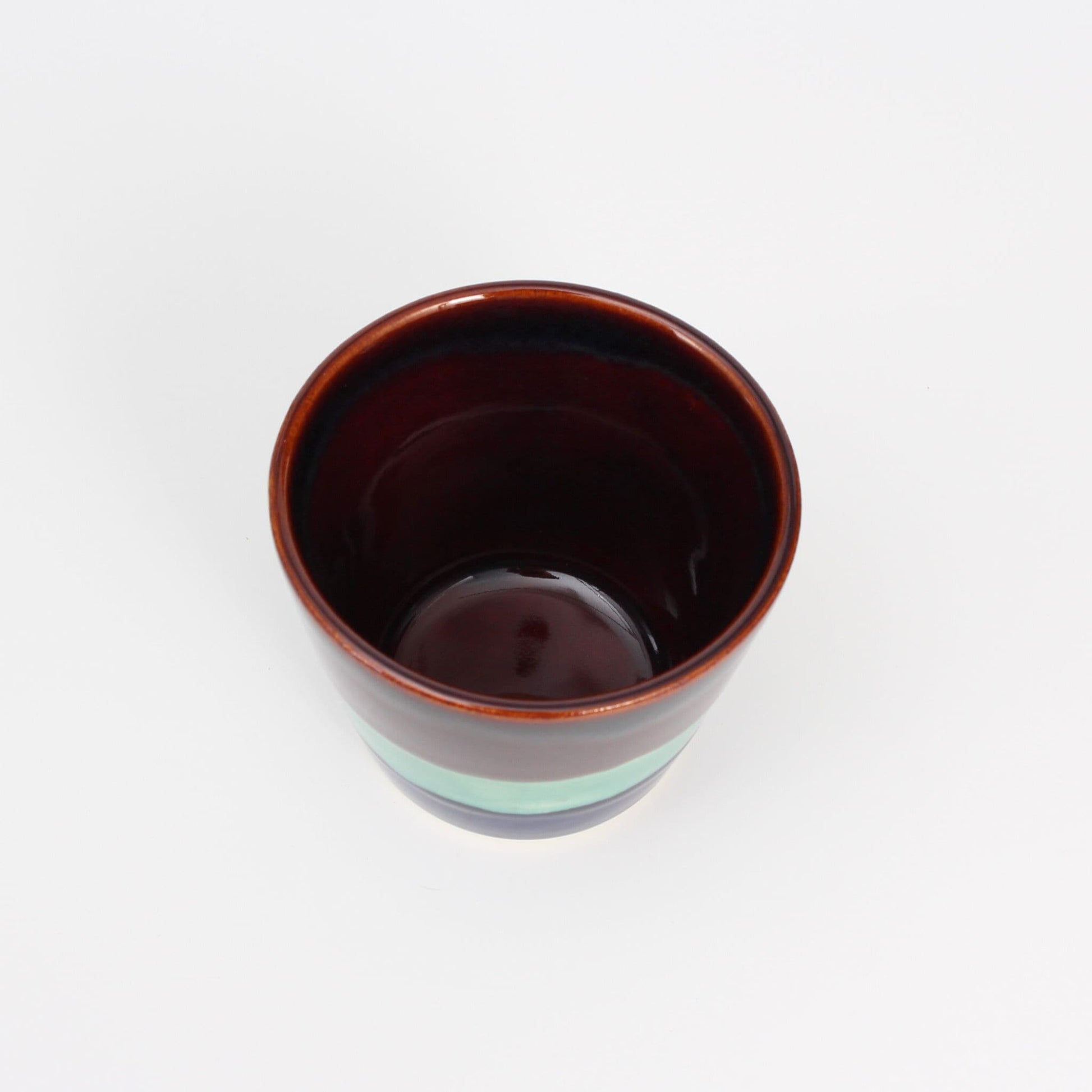 Tea Cup Blue/Brown/Green