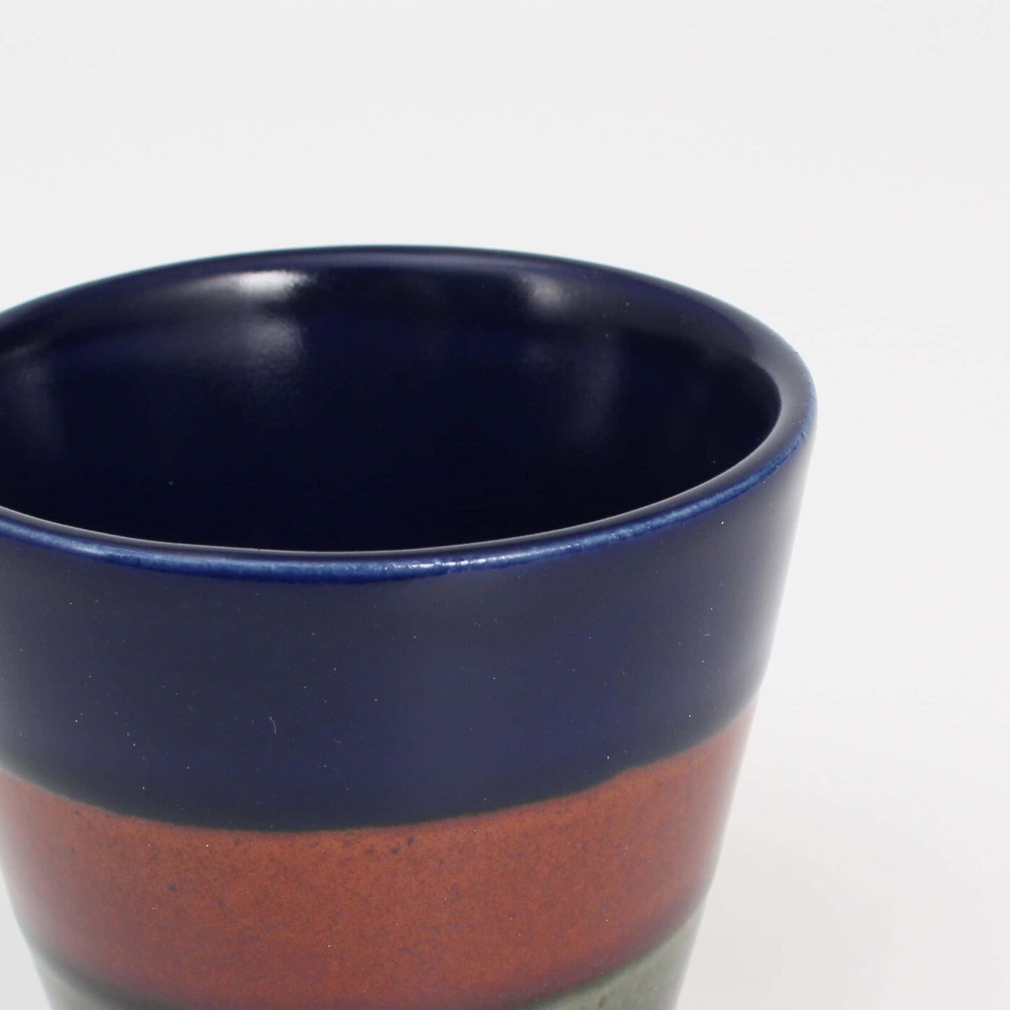 Tea Cup Blue/Brown/Green