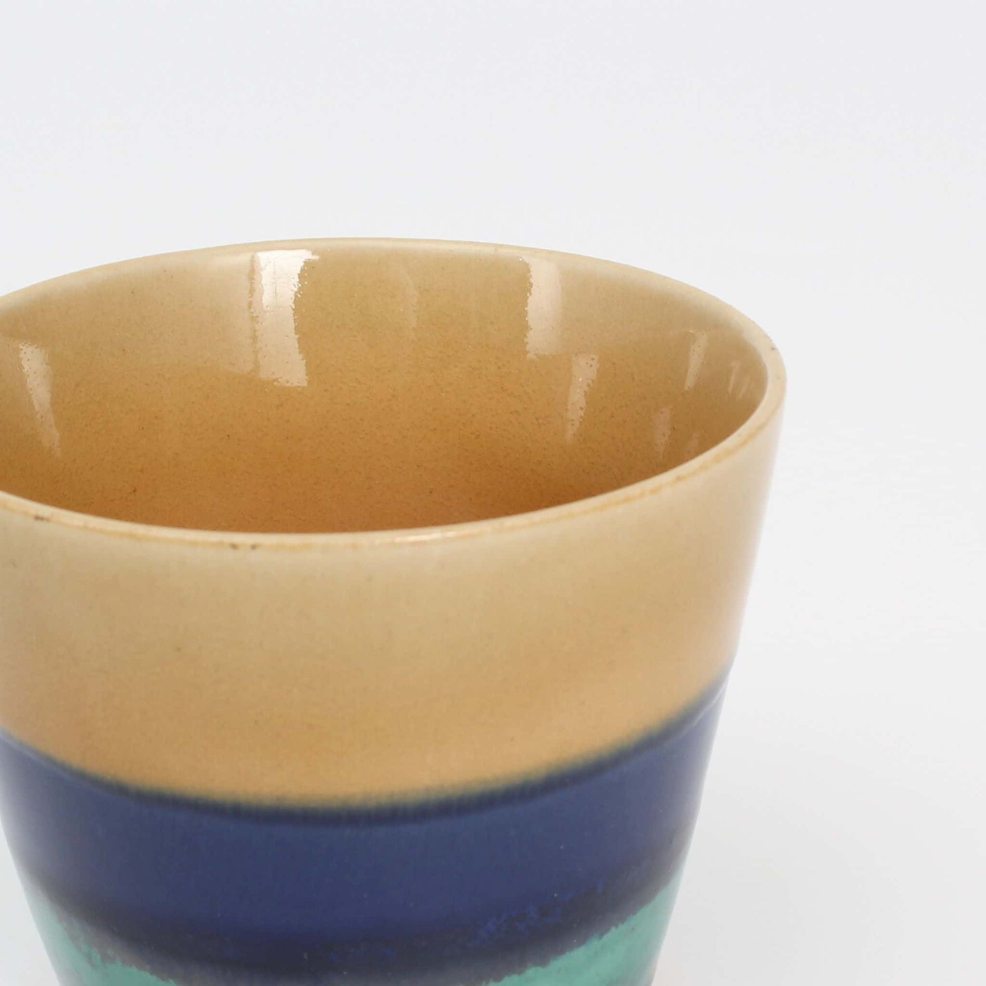 Tea Cup Yellow/Blue/Green