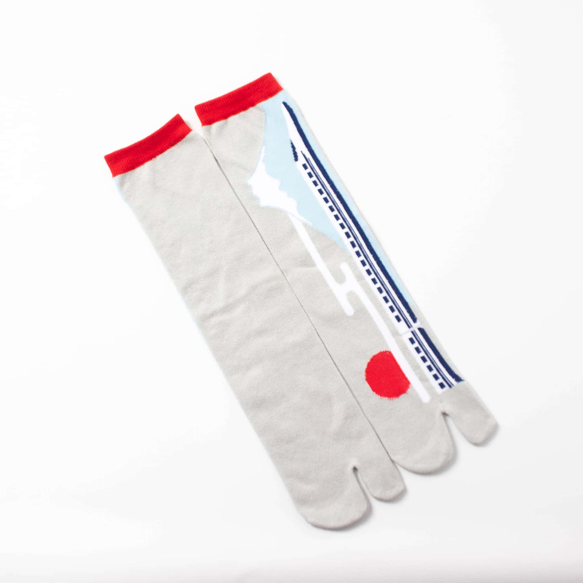 Japanese Tabi Socks - Mt Fuji Grey