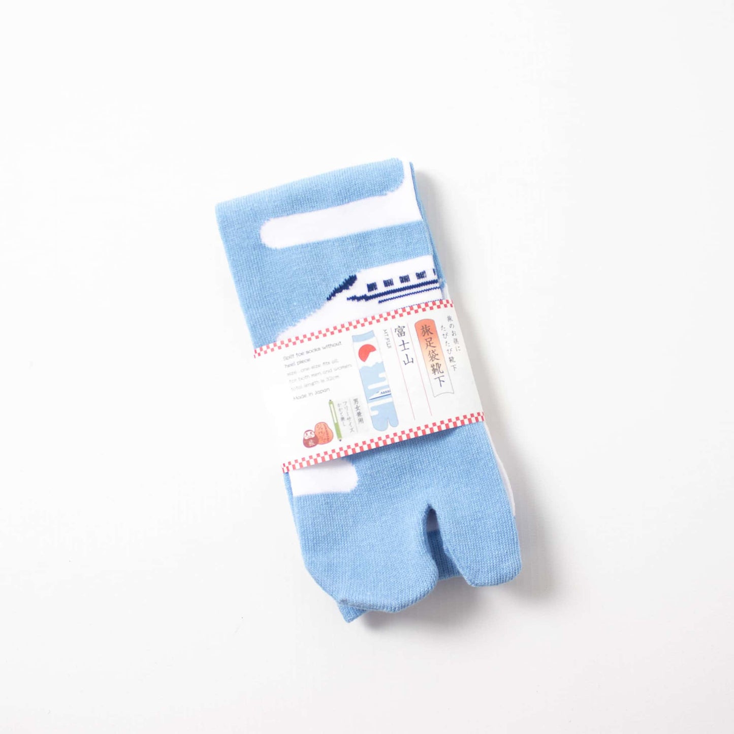 Japanese Tabi Socks - Mt Fuji Blue