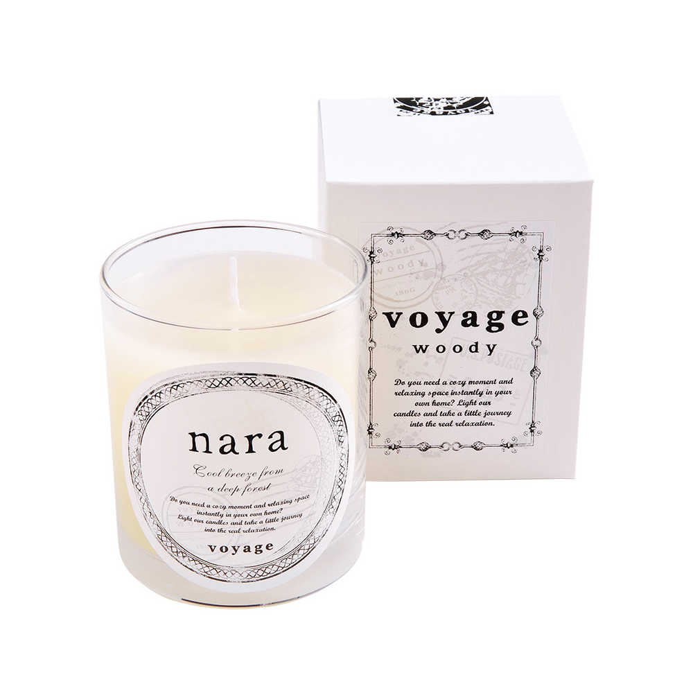 Voyage Scented Candle - Nara (Oakmoss, Sandalwood, Cedarwood)