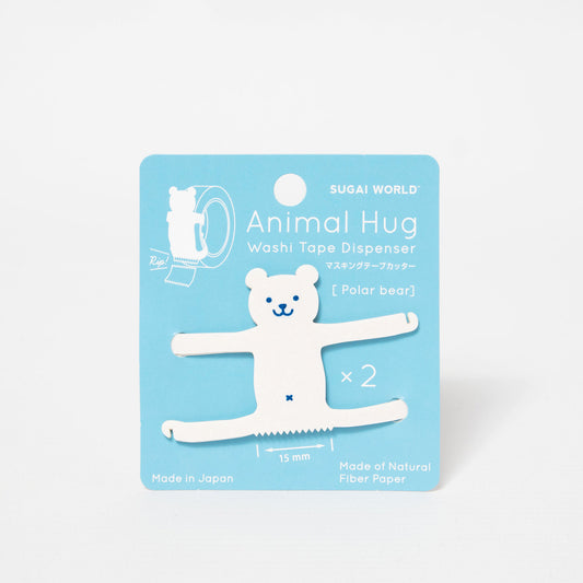 Paper Tape Dispenser Animal Hug - Polar Bear