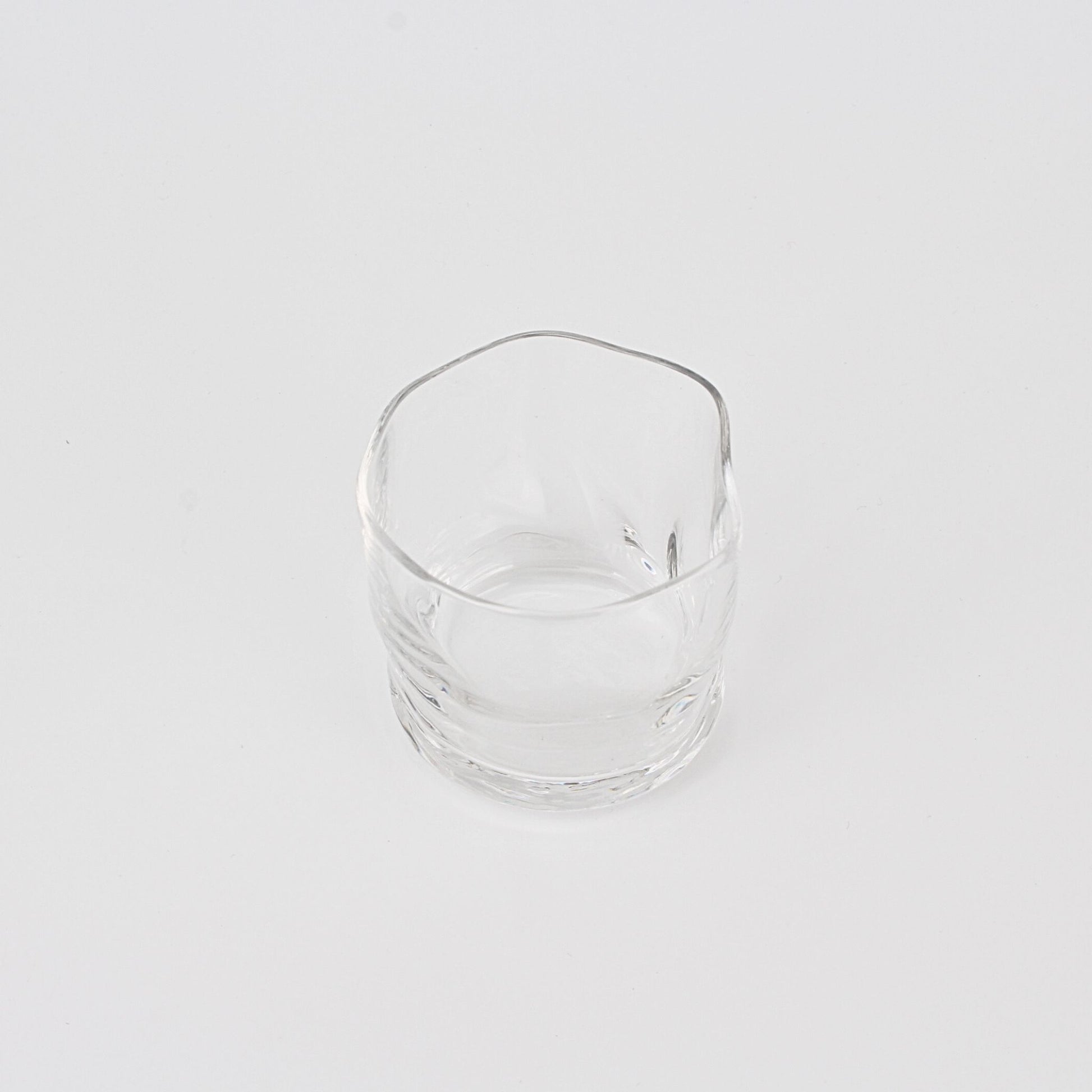 Glass Sake Cup Tebineri Fluid