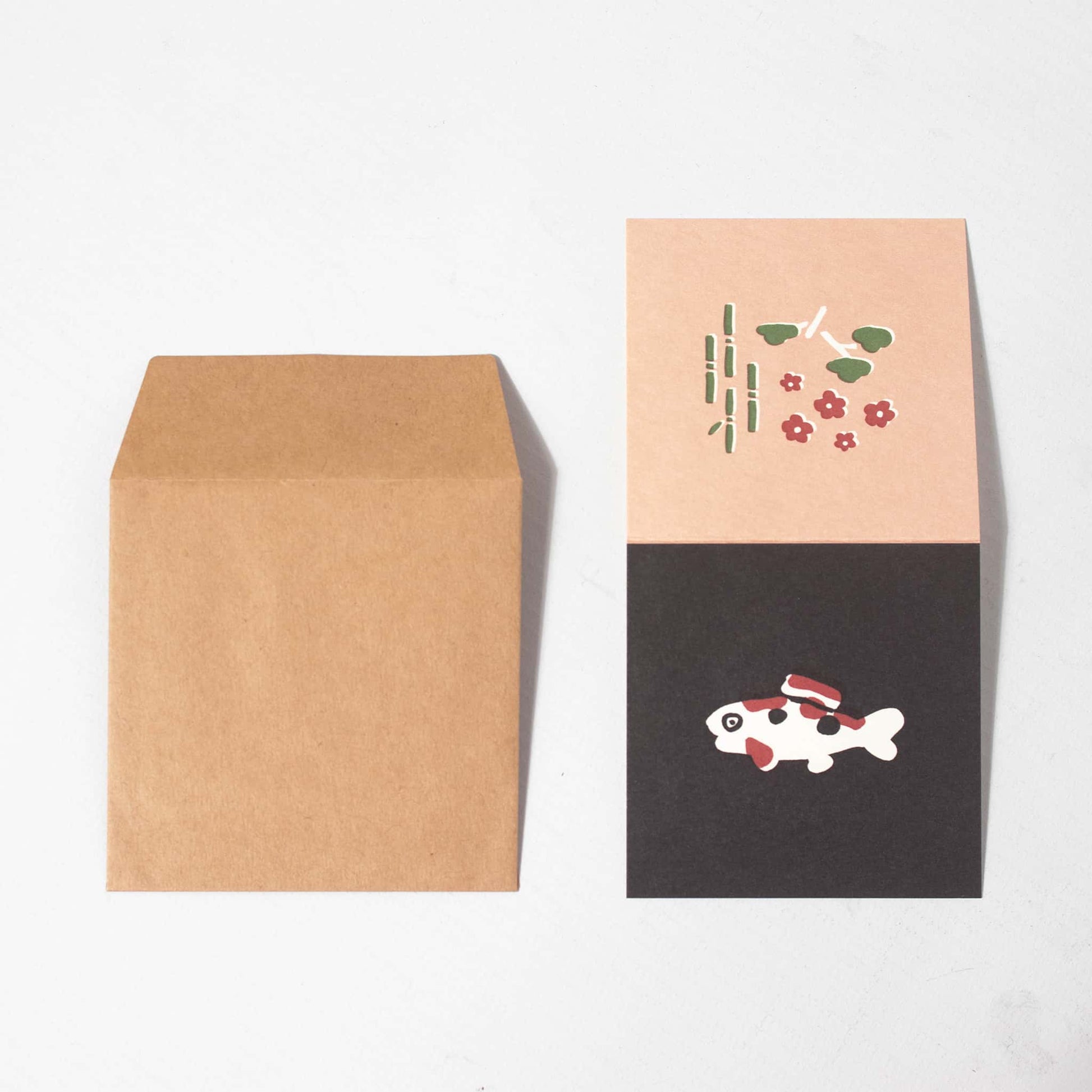 Mini Greeting Card - Koi