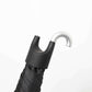 Folding Umbrella Black 55cm with Carabiner Hook Hand