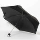 Folding Umbrella Black 55cm with Carabiner Hook Hand